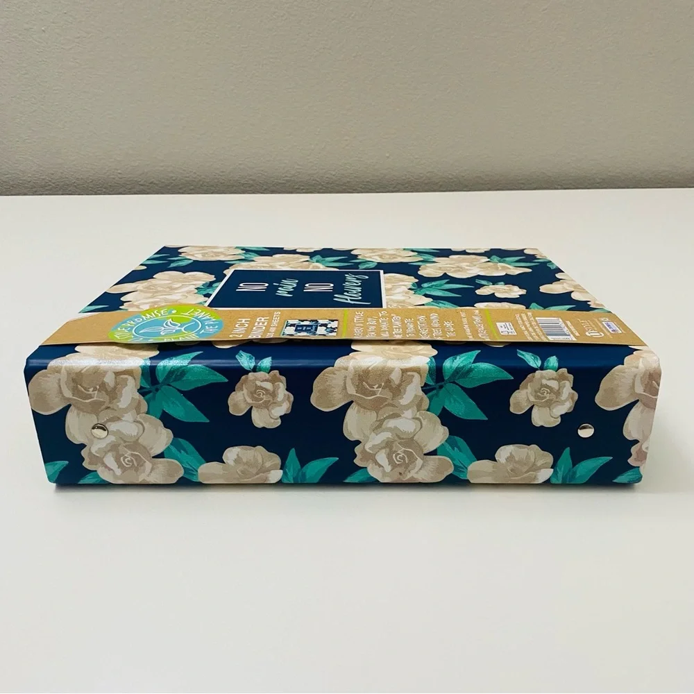 U STYLE Floral 2 inc Binder, Holds 400 sheets, NWT